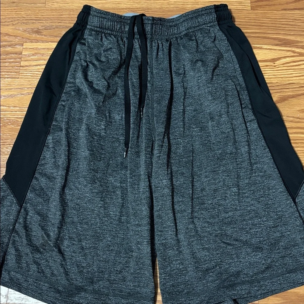 Under Armour Men's Charcoal and Black Athletic Shorts